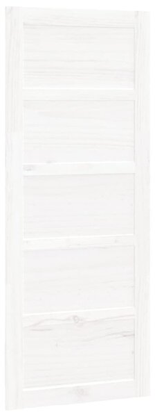 Barn Door White 80x1.8x204.5 cm Solid Wood Pine