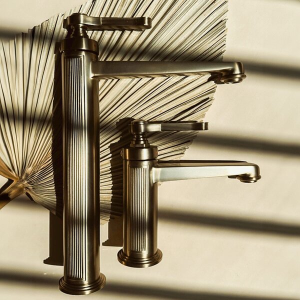 Bathroom faucet Rea Monaco Gold Brush Low