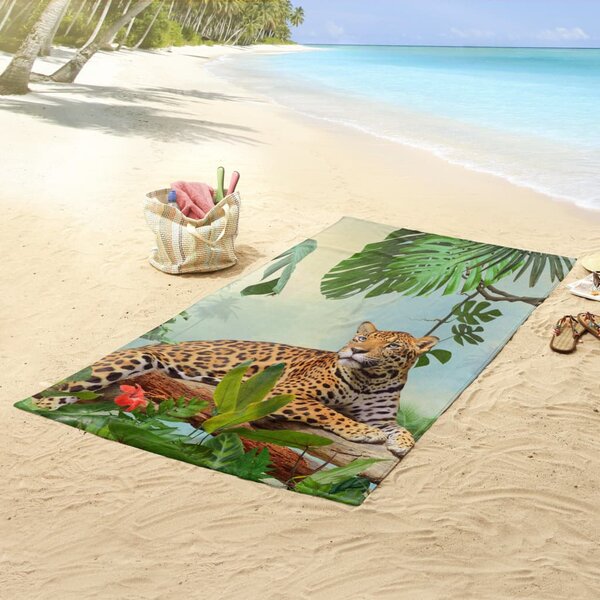Good Morning Beach Towel JUNGLE 100x180 cm Multicolour