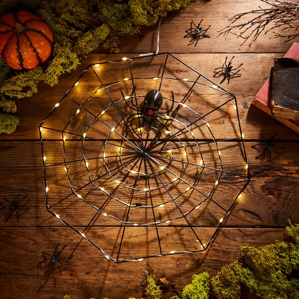 Spider Web LED Light Black