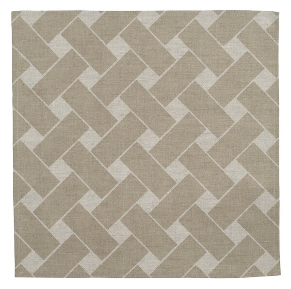 Almedahls Basket XL napkin 45x45 cm 2-pack Natural taupe