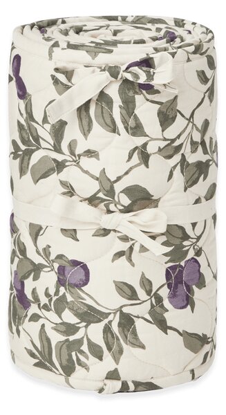 Garbo&Friends Plum satin quilted crib bumper 30x360 cm