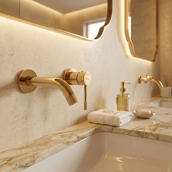 Wall Mounted faucet REA Venti Gold