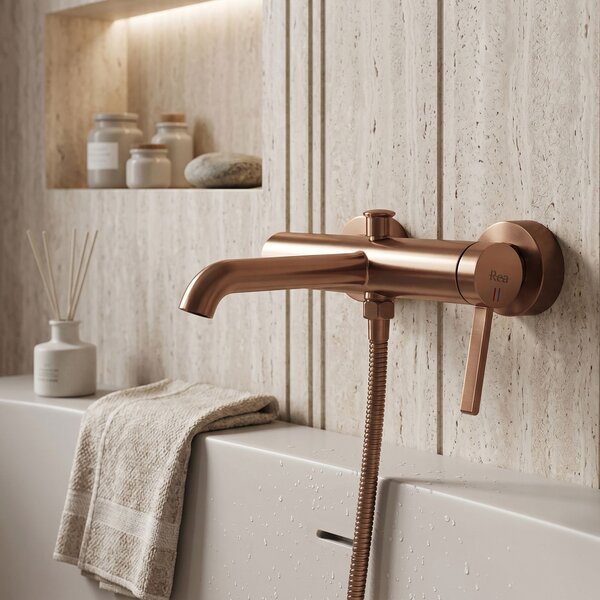 Bath faucet REA Rivo Brush Copper