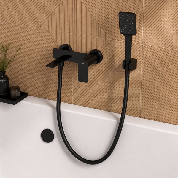 Anti-twist shower hose Rea Black 150 cm