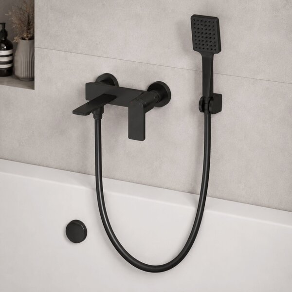 Anti-twist shower hose Rea Black 150 cm