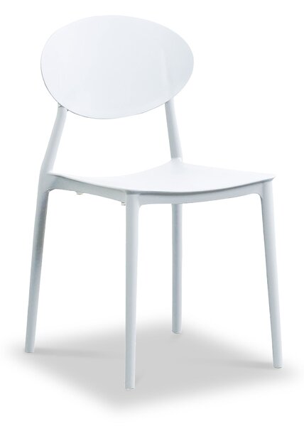 Clayton Easy Care Contemporary Dining Chair in White, Grey or Black | Roseland Furniture
