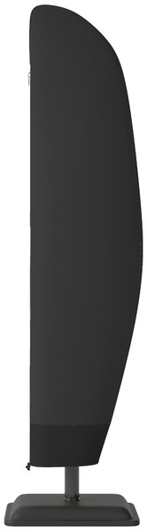 Outsunny Parasol Cover, Cantilever Umbrella Cover, Banana Umbrella Protector with Zipper for Outdoor Garden, Patio, Black
