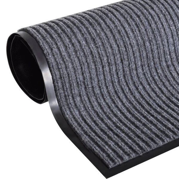 Door Mat Grey 117x220 cm PVC