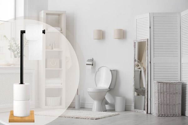 Toilet paper stand Black P70505