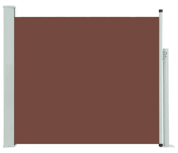 Patio Retractable Side Awning 100x300 cm Brown