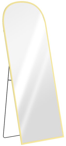 HOMCOM 165cm Aluminium Frame Standing Mirror - Gold