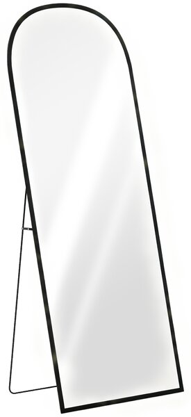 HOMCOM 165cm Aluminium Frame Standing Mirror - Black