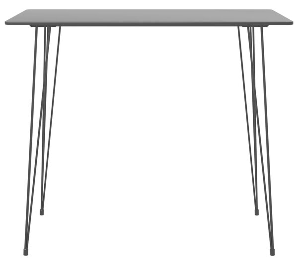 Bar Table Black 120x60x105 cm