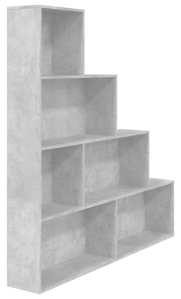 Book Cabinet/Room Divider Concrete Grey 155x24x160 cm Engineered Wood