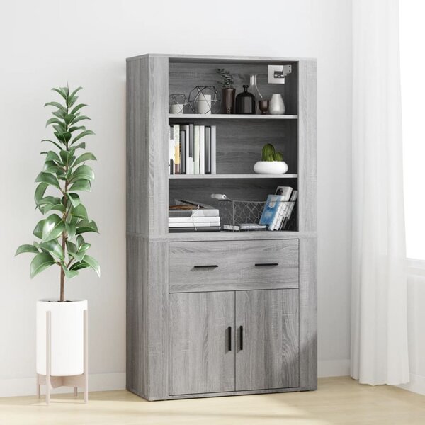 Highboard Grey Sonoma Engineered Wood