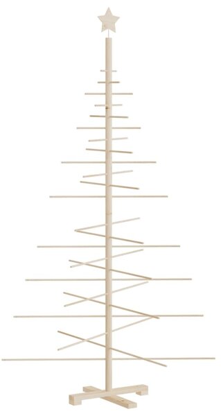 Wooden Christmas Tree for Decoration 180 cm Solid Wood Pine