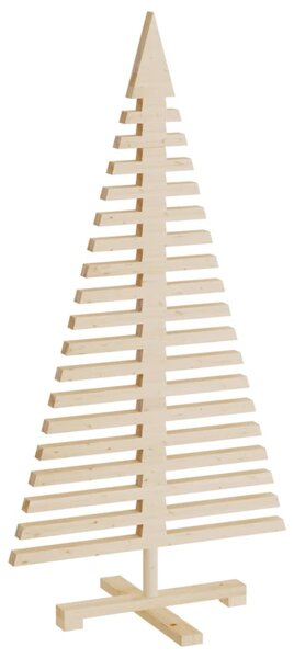 Wooden Christmas Tree for Decoration 120 cm Solid Wood Pine