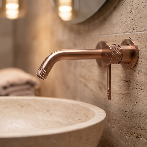 Wall Mounted faucet REA Venti Brush Copper