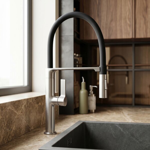 Kitchen faucet REA Lago Brush Nickel