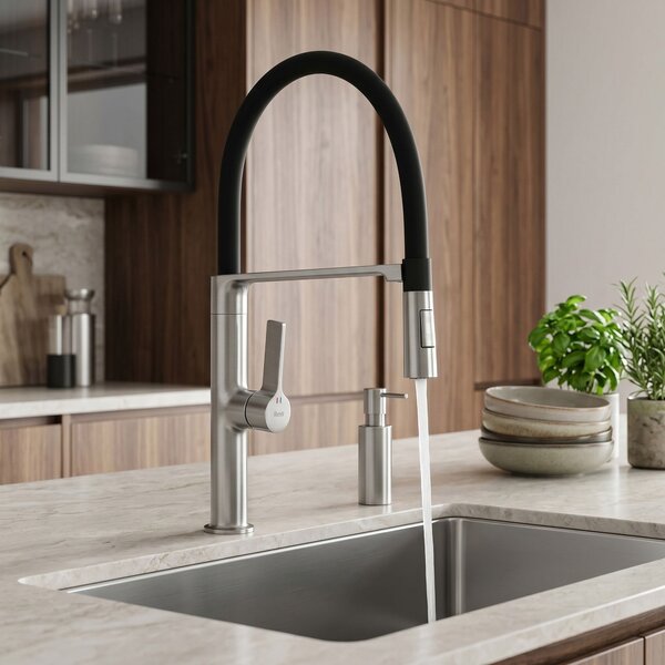 Kitchen faucet REA Lago Brush Nickel