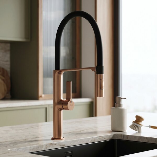 Kitchen faucet REA Lago Brush Copper