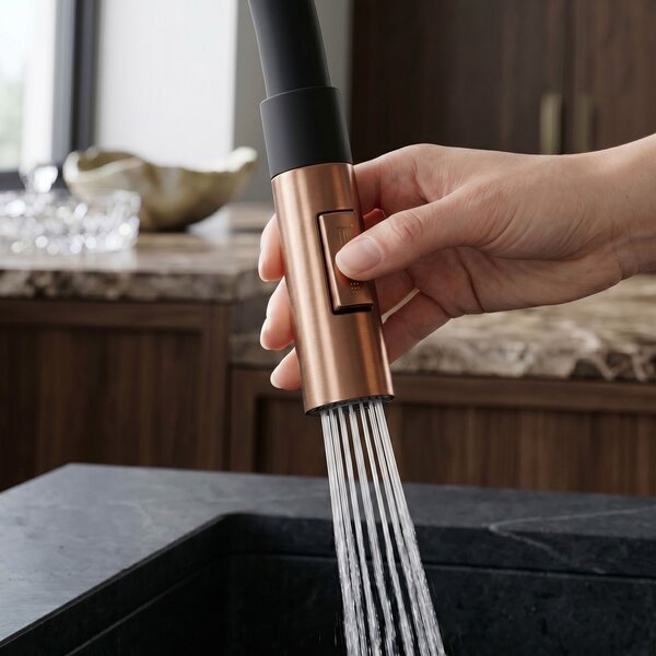 Kitchen faucet REA Lago Brush Copper