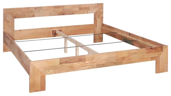 Bed Frame without Mattress Solid Oak Wood 160x200 cm