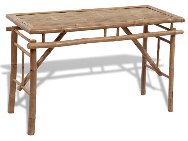 Beer Table with 2 Benches 100 cm Bamboo