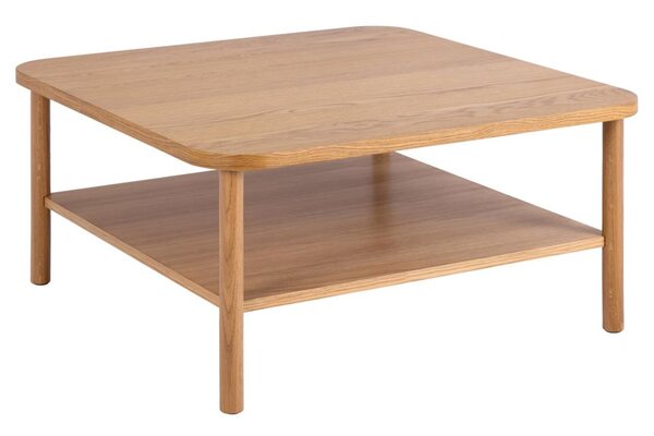 Belcourt Wooden Square Coffee Table - Oak
