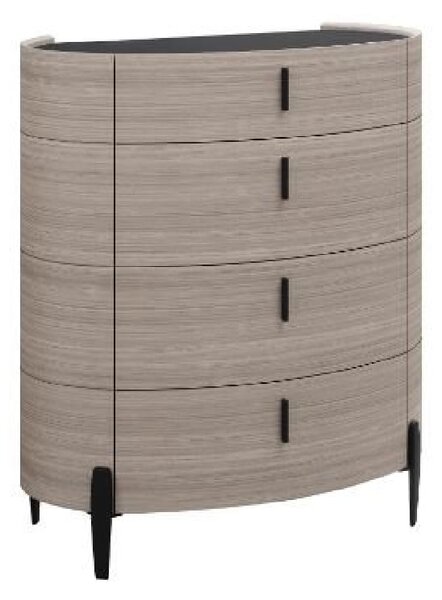 Salinas Wooden Chest Of 4 Drawers In Beige