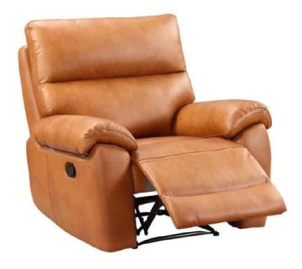 Radford Leather Recliner 1 Seater Sofa In Tan