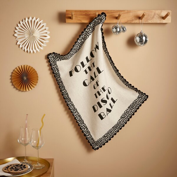 Follow the Call of the Disco Ball Tea Towel