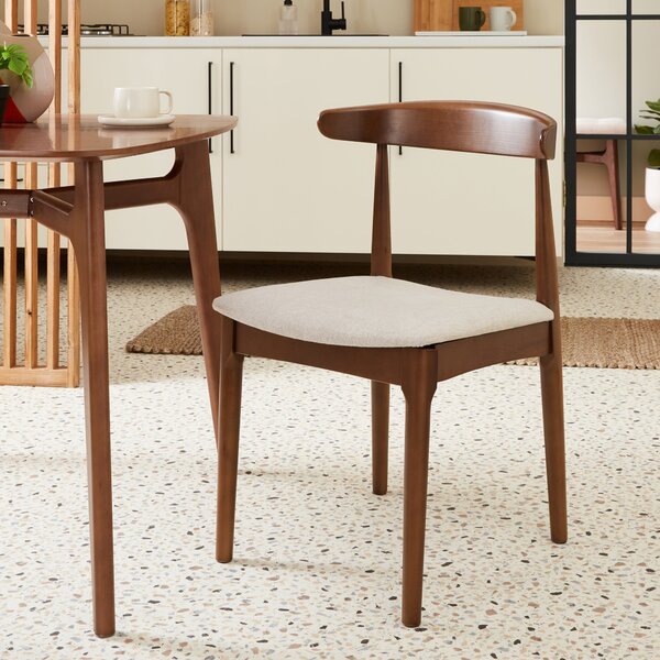 Elements Alva Dining Chair, Natural Fabric Natural