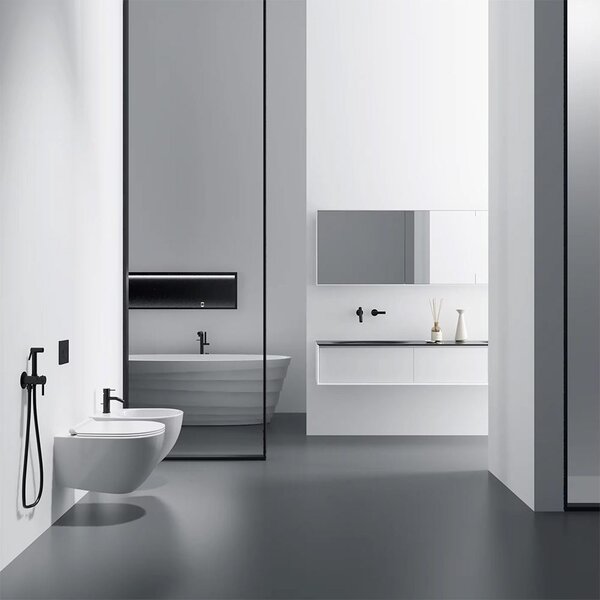 Bidet faucet Lungo Loop Black