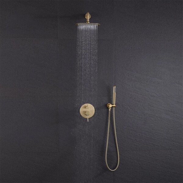 Shower system REA Lungo Gold Matt + BOX