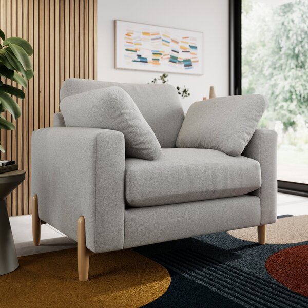 Apollo Soft Texture Snuggle Sofa Soft Texture Grey