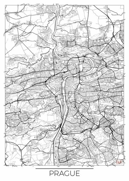 Map Prague, Hubert Roguski