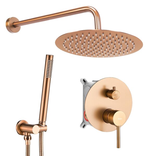 Shower system Rea Lungo Copper Brush + BOX