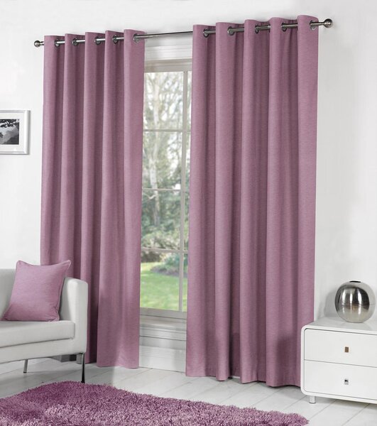 Sorbonne Ready Made Eyelet Curtains Heather