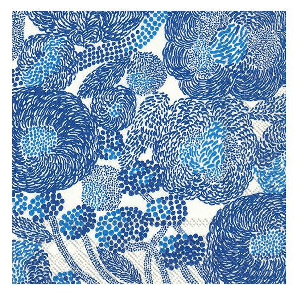 Marimekko Mynsteri napkin 33x33 cm 20-pack Cream blue