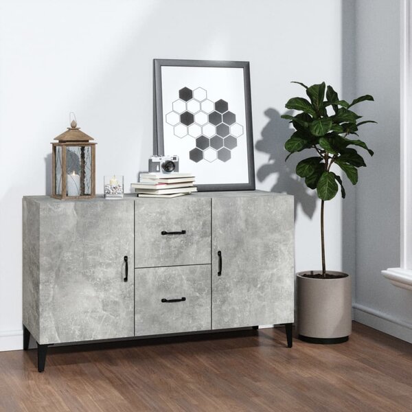 Sideboard Concrete Grey 100x36x60 cm Engineered Wood