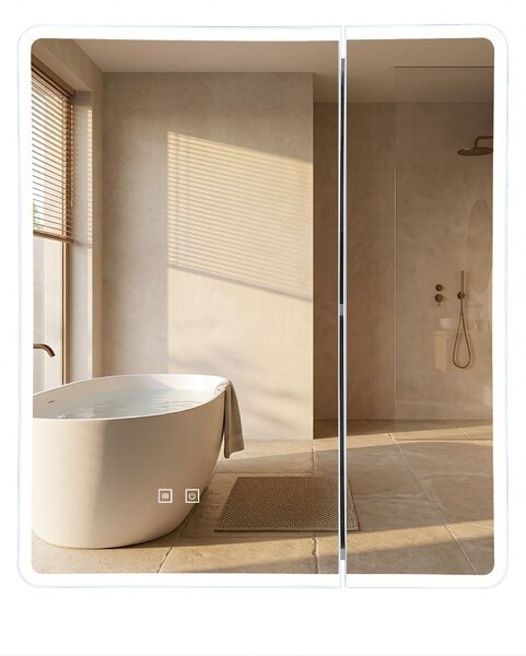 LED mirror cabinet M1011-60 60x70