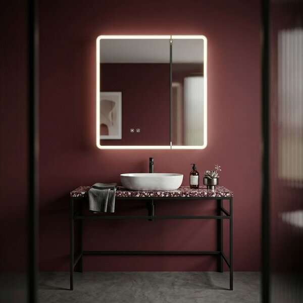 LED mirror cabinet M1011-60 60x70