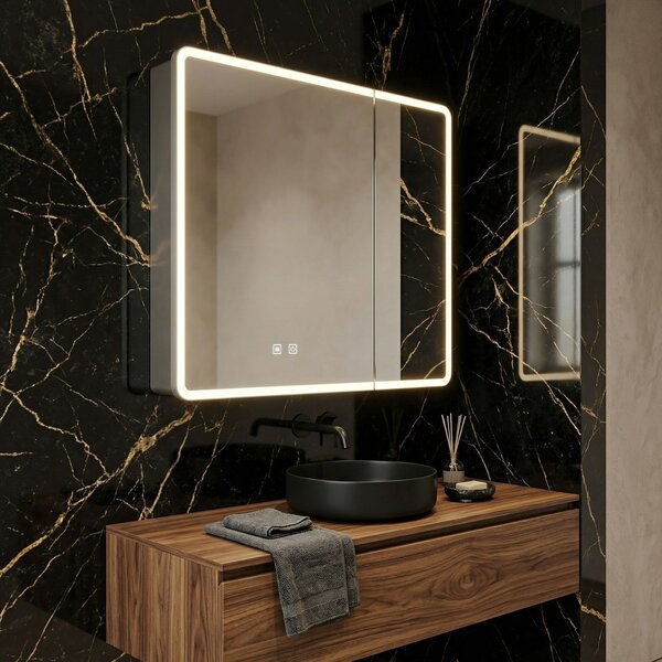 LED mirror cabinet M1011-60 60x70
