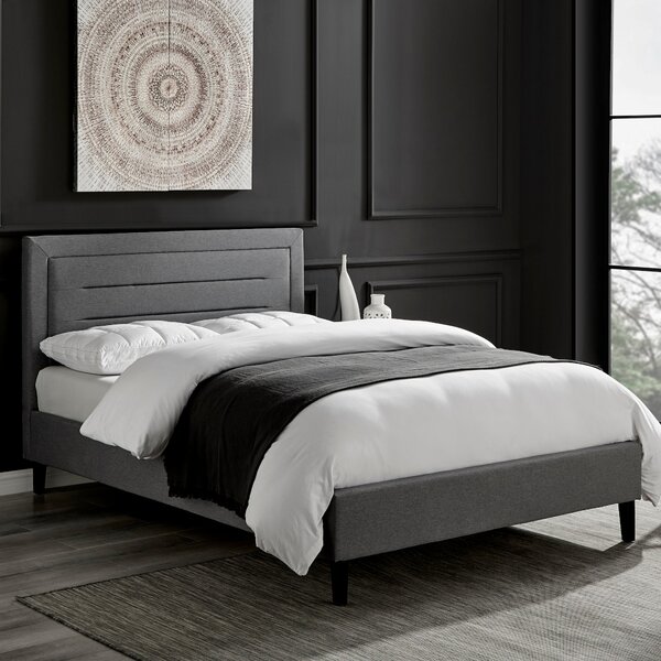 Picasso Fabric Bed Frame Grey