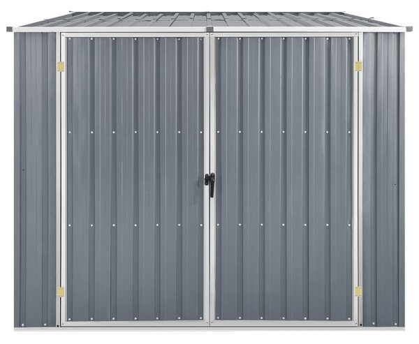 Garden Shed Grey 195x198x159 cm Galvanised Steel