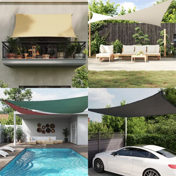 Sunshade Sail Oxford Fabric Square 3.6x3.6 m Anthracite