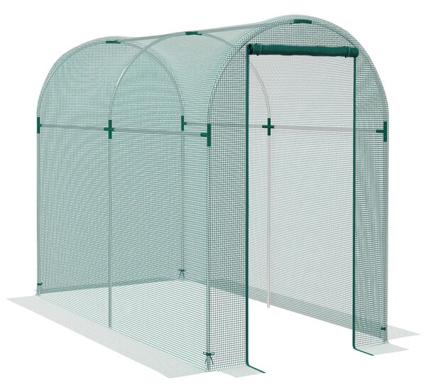 Outsunny 240 x 120cm Mini Polytunnel Greenhouse