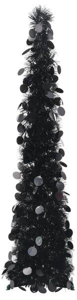 Pop-up Artificial Christmas Tree Black 120 cm PET